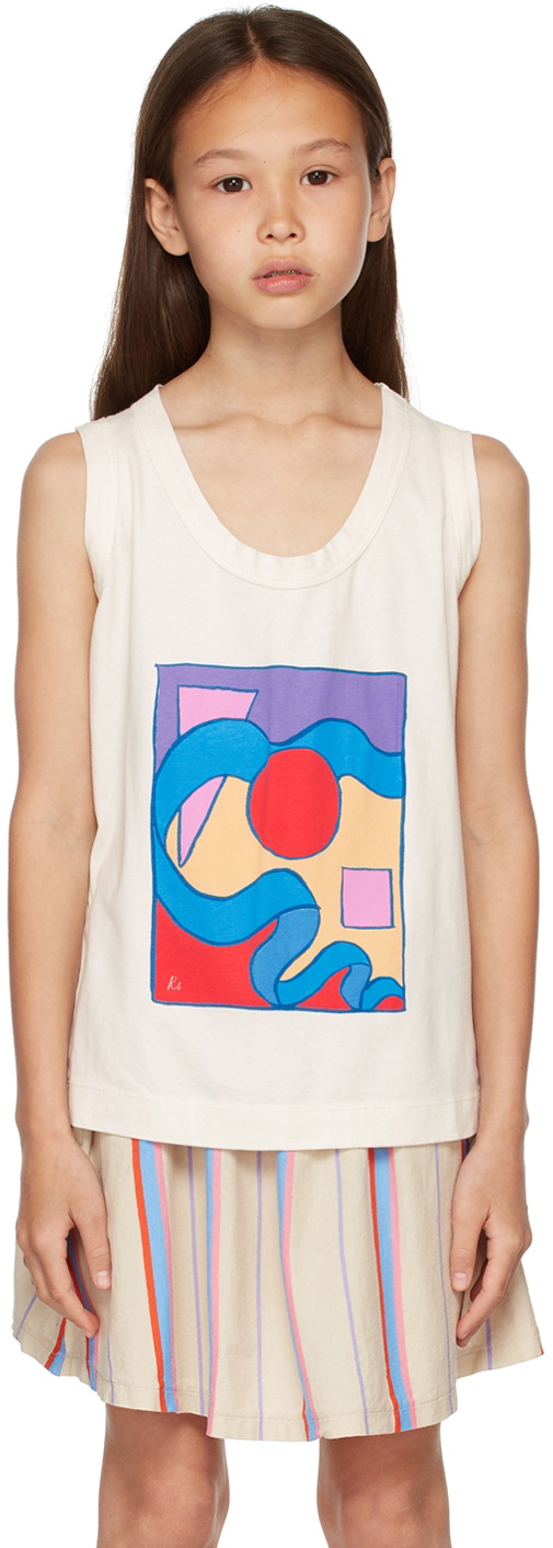 Repose AMS Kids Off-White Graphic Tank Top