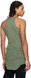 Rick Owens Khaki Basic Tank Top