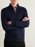 Paul Smith - Merino Wool Zip-Up Cardigan - Blue