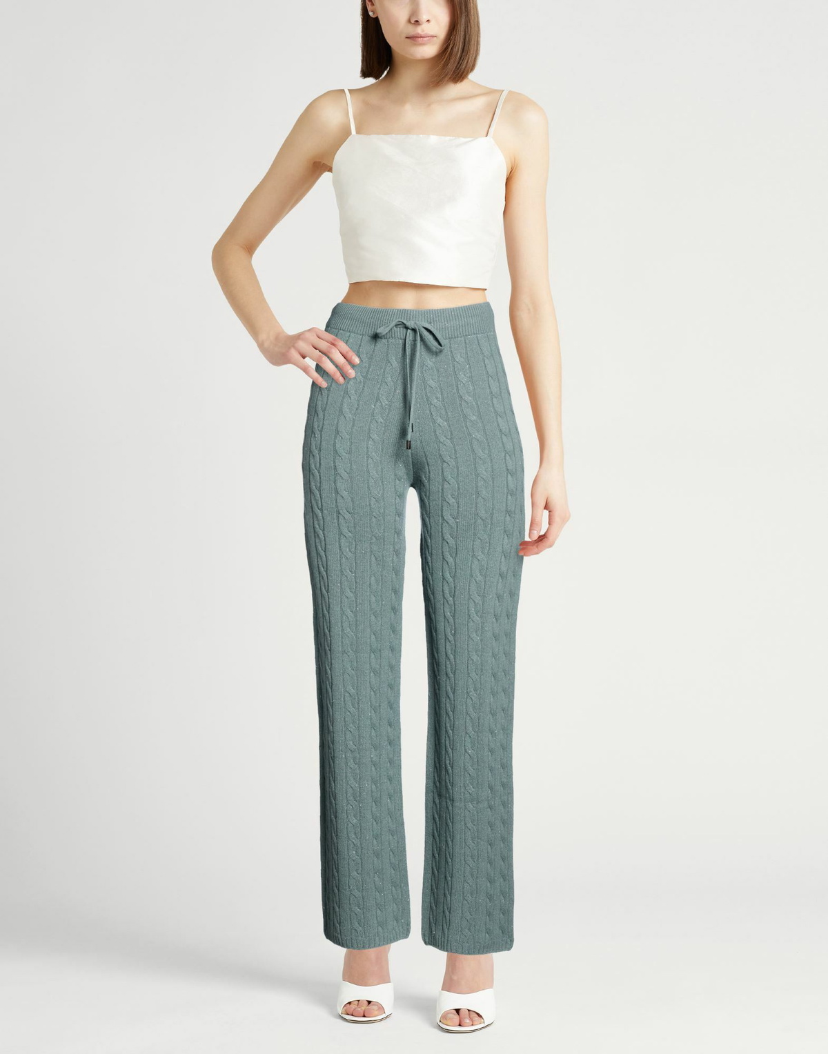 Peserico Womens Pants Deep teal