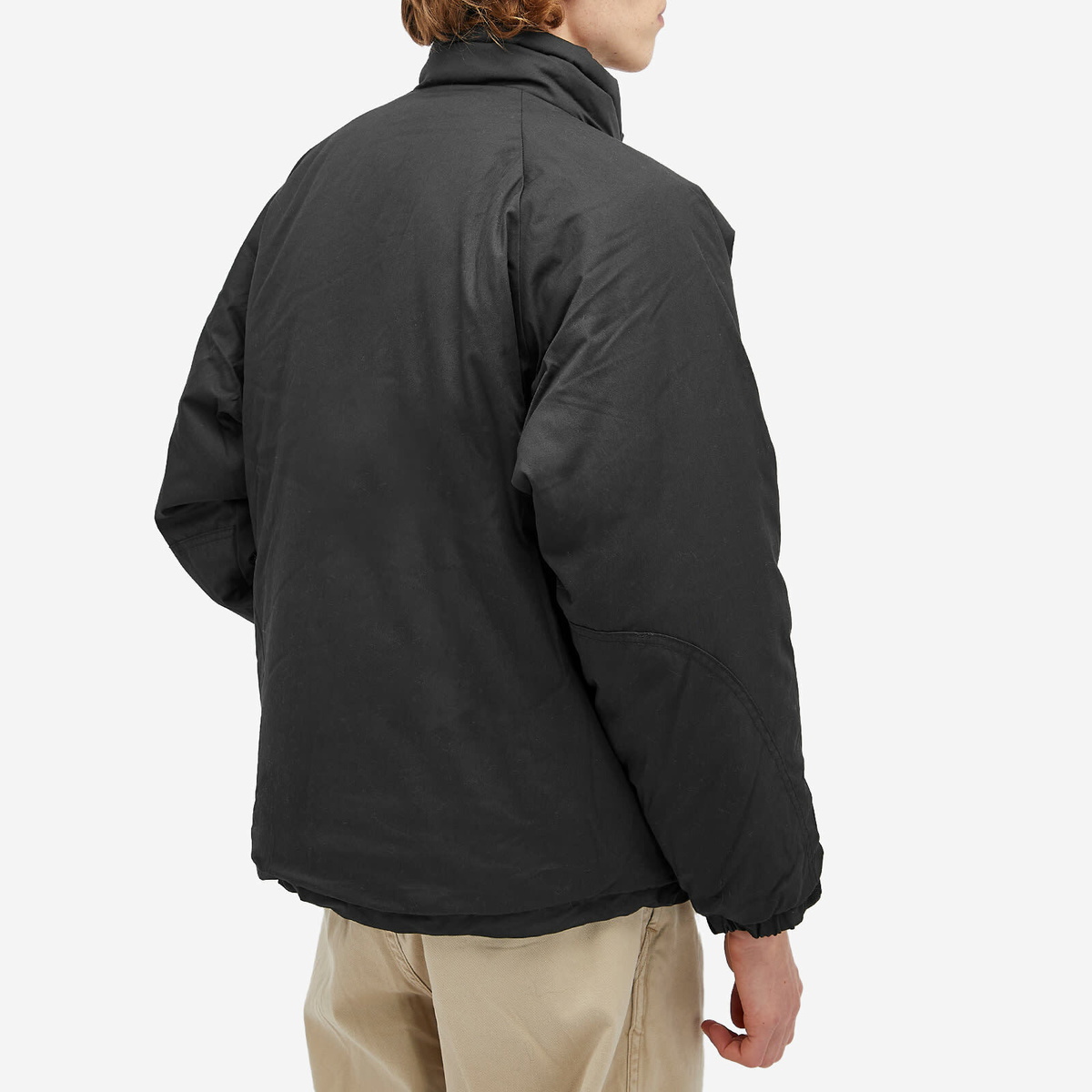 orSlow Men's Nylon Padded Jacket in Black orSlow