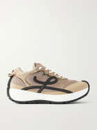 LOEWE - Pogo Rubber-Trimmed Mesh Sneakers - Neutrals