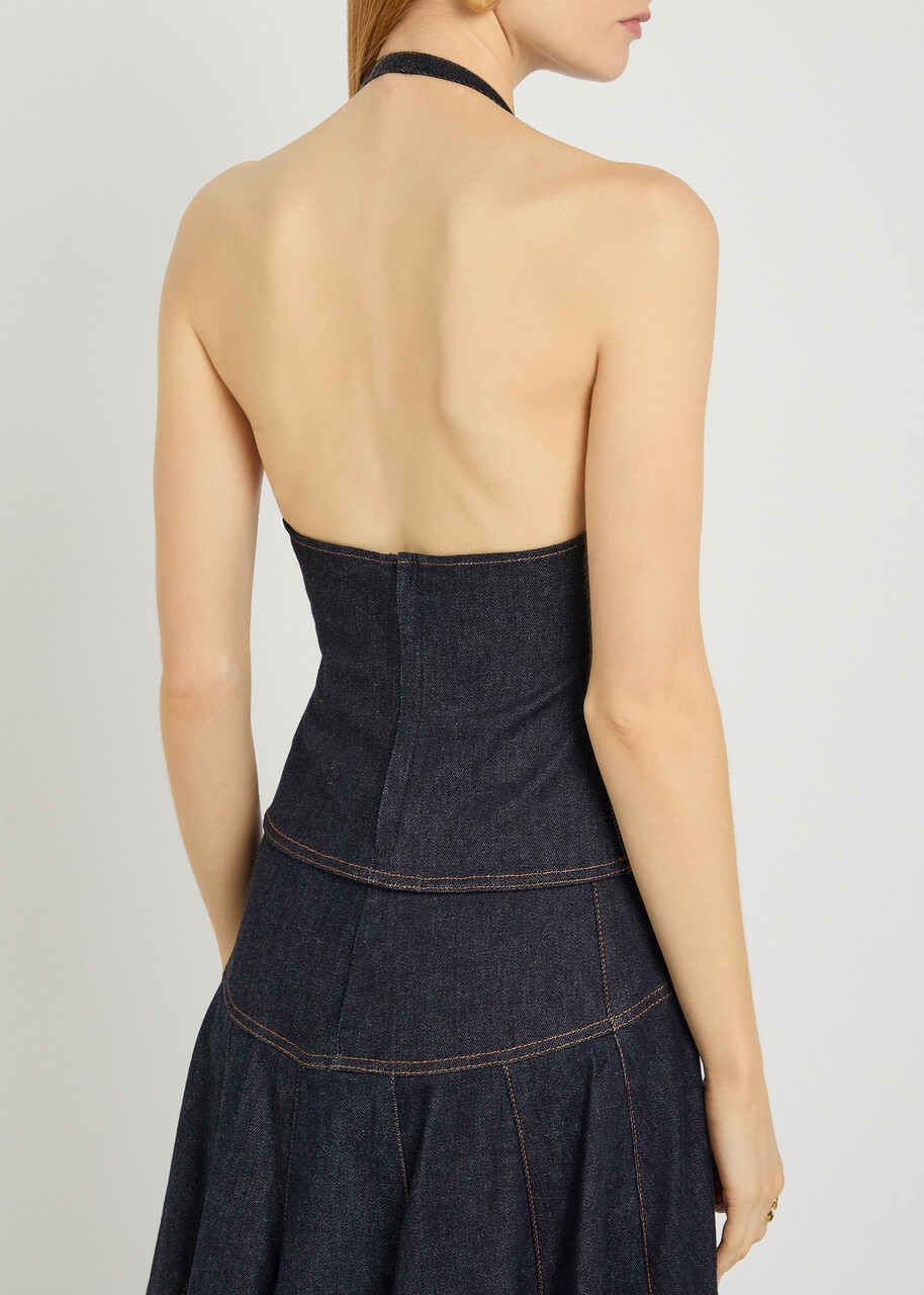 Jacquemus Le Haut De-nîmes Lavoir Denim top Navy