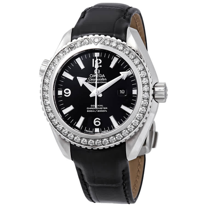 Photo: Omega Seamaster Planet Ocean Automatic Diamond Black Dial Watch 232.18.38.20.01.001