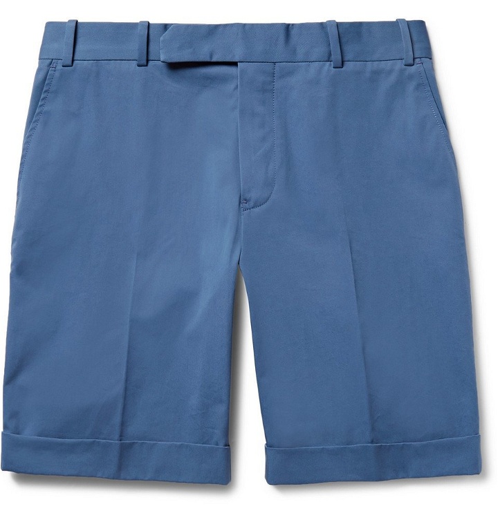 Photo: Berluti - Cotton-Twill Bermuda Shorts - Men - Blue