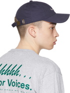 Museum of Peace & Quiet SSENSE Exclusive Navy Mini Wordmark Cap