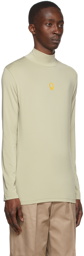 Acne Studios Green Polyester Long Sleeve T-Shirt