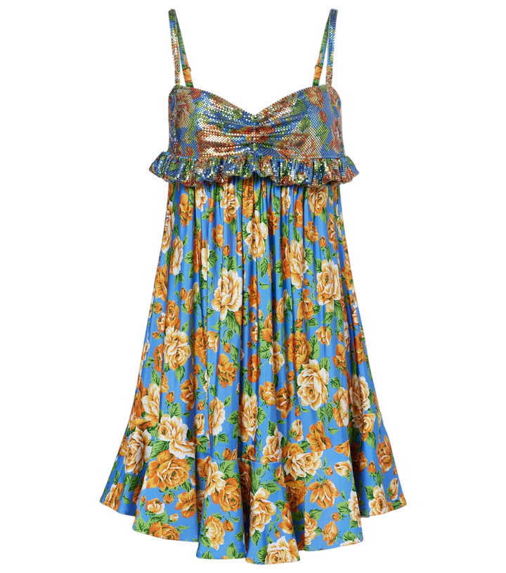 Photo: Rabanne Floral chainmail minidress