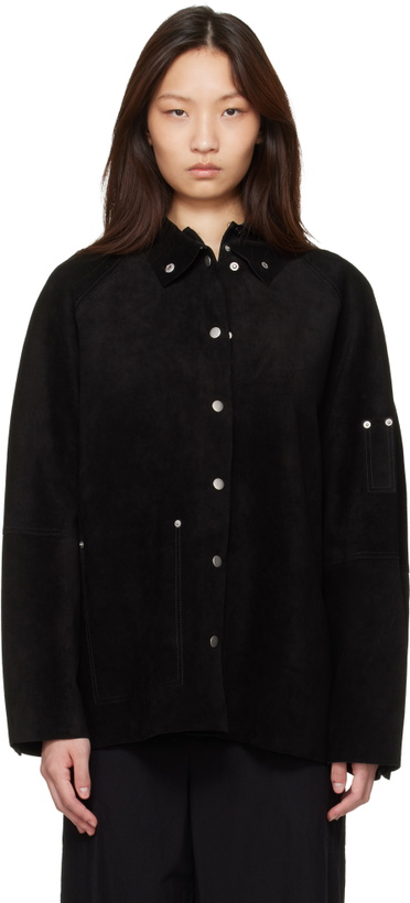 Photo: Studio Nicholson Black Dash Suede Jacket