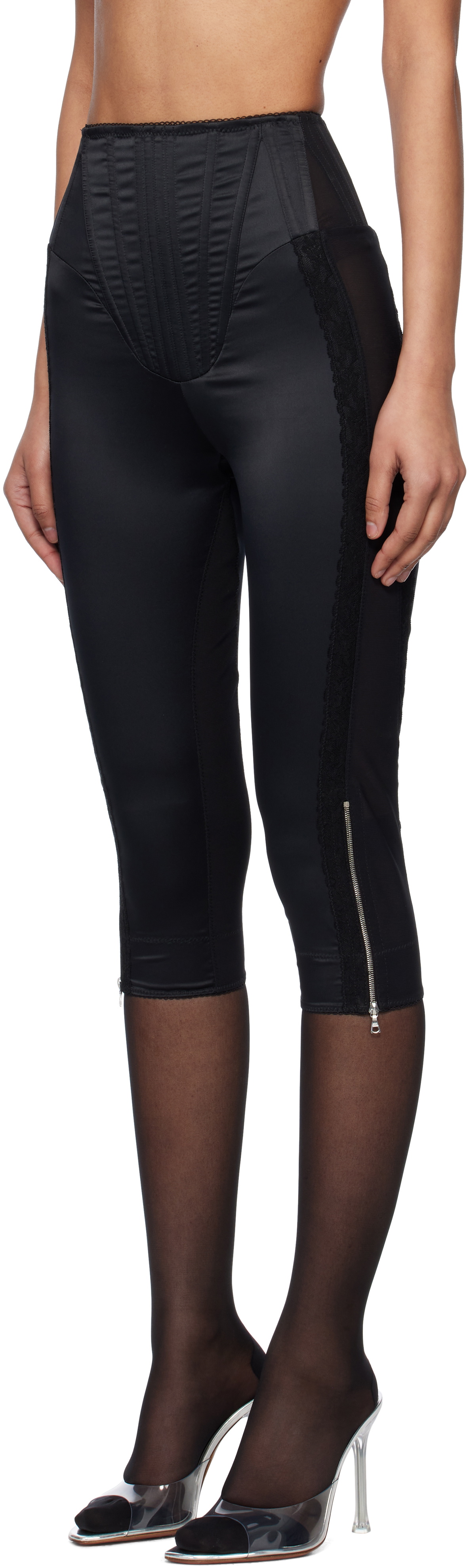 Dilara Findikoglu Black Regeneration Capri Trousers