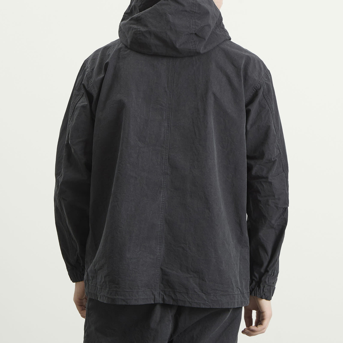 NANGA Men's Dry Cotton Field Short Parka Jacket in Black