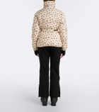 Moncler Grenoble Floral belted down ski jacket
