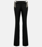 Stella McCartney Embellished cut-out low-rise pants