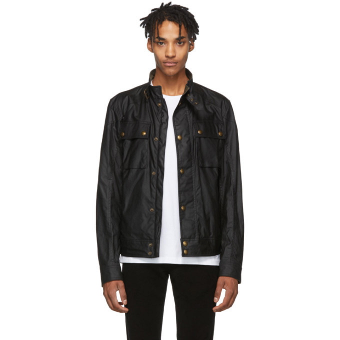 Photo: Belstaff Black Racemaster Jacket