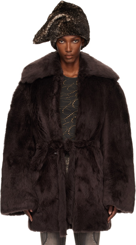 Photo: KNWLS Brown Baby Shearling Coat