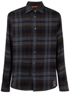 BARENA - Check Print Cotton Blend Shirt