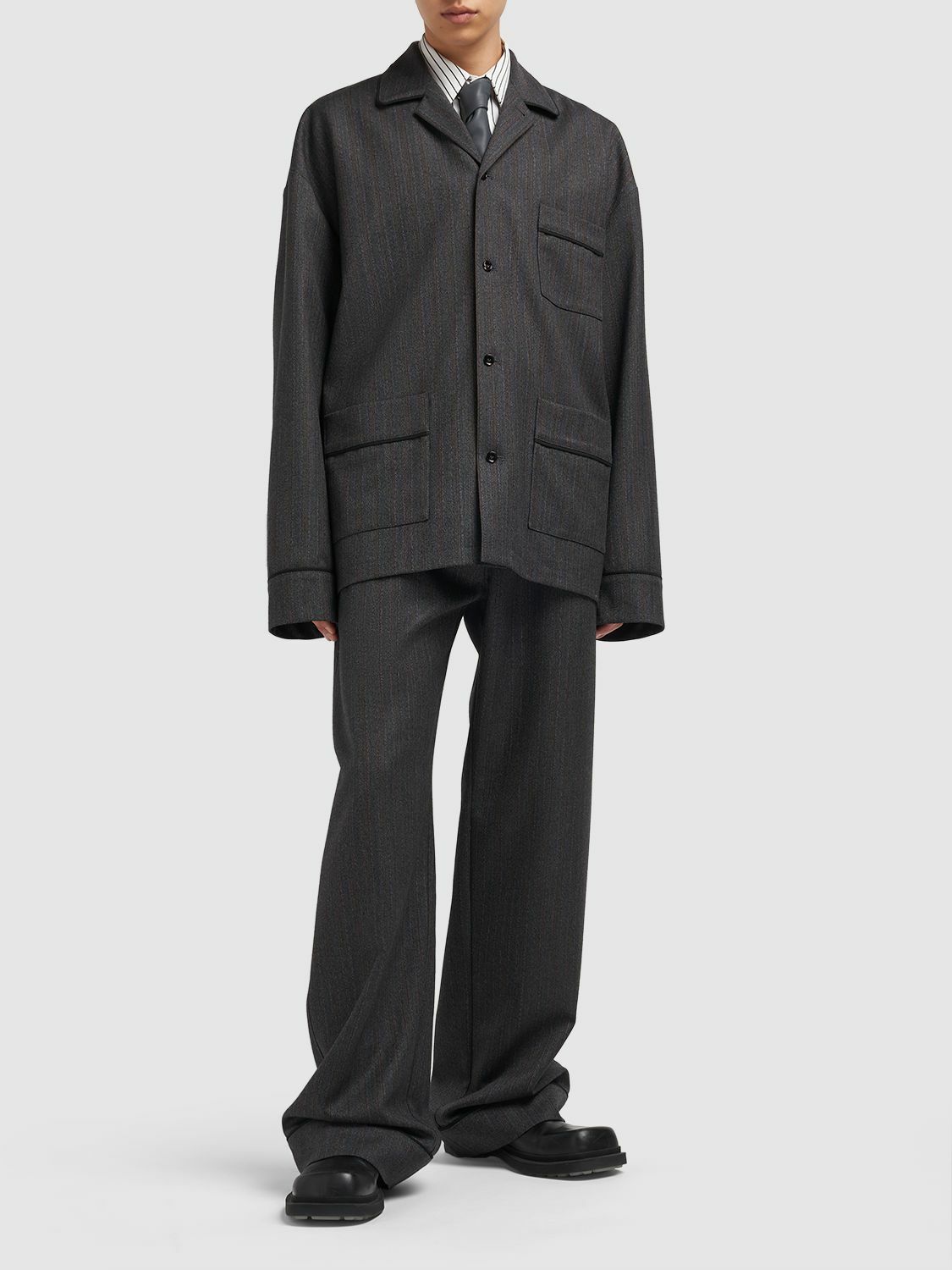 BOTTEGA VENETA - Wool Chevron Jacket Bottega Veneta