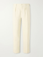 Drake's - Games Linen Straight-Leg Trousers - Neutrals