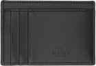 Valentino Garavani Black 'VLTN' Card Holder