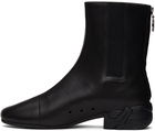 Raf Simons Black Solaris-21 High Zip-Up Boots