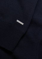 Aurélien Merino Wool Polo Shirt Navy