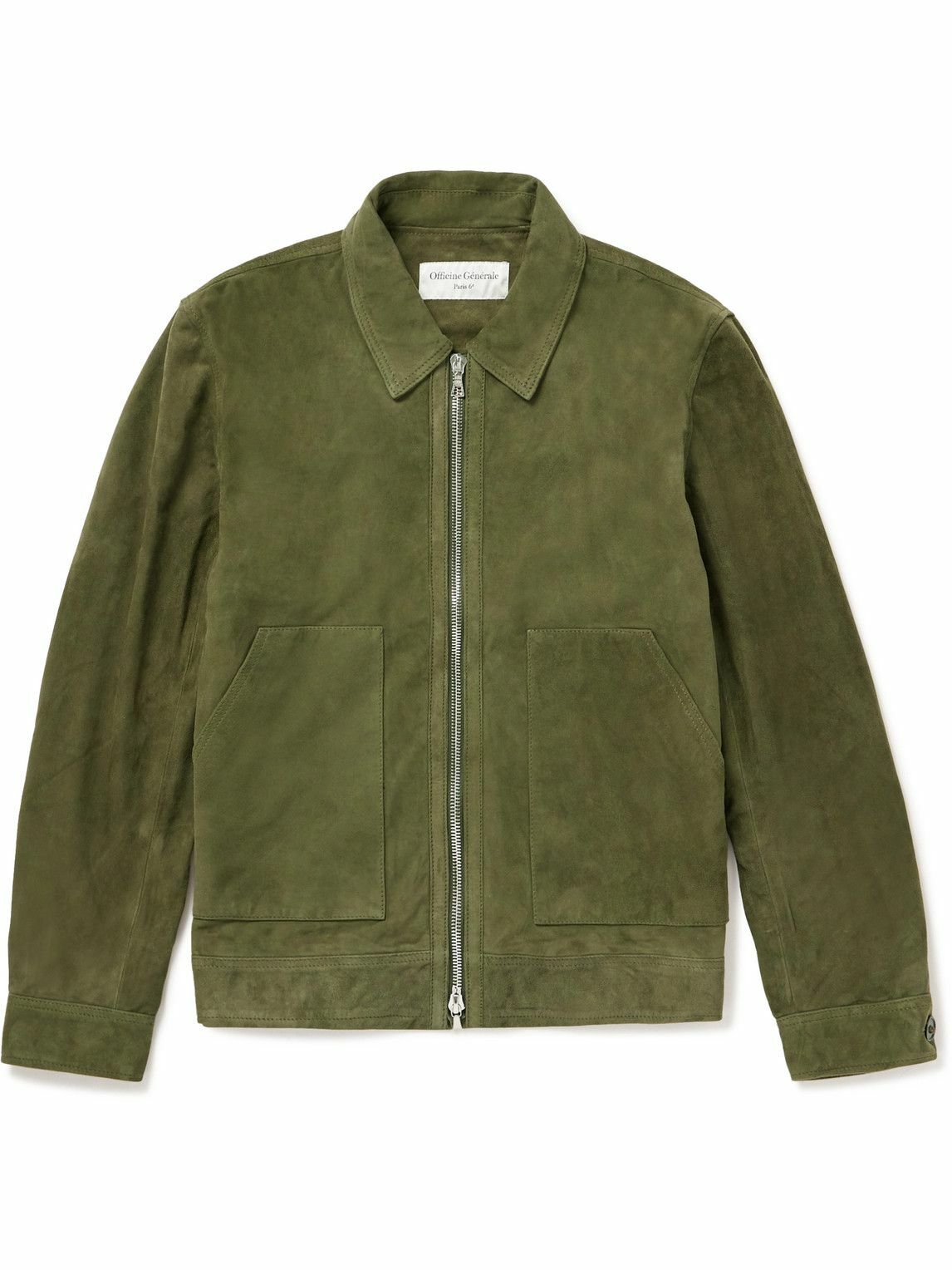 Officine Générale - Rodrigo Suede Jacket - Green Officine Generale