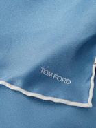 TOM FORD - Contrast-Tipped Silk-Twill Pocket Square