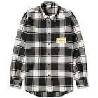 Vetements My Name Is Flannel Shirt in White Check