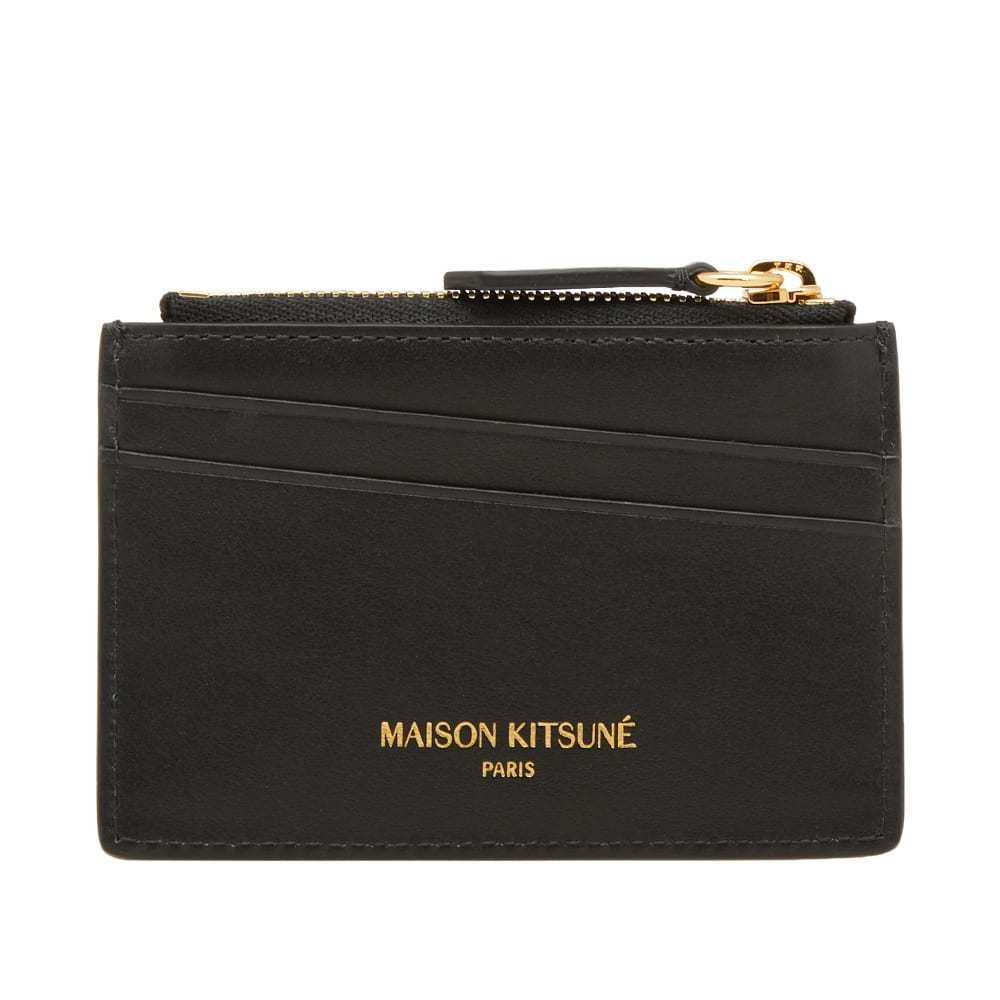 Photo: Maison Kitsun&eacute; Tricolour Zipped Leather Card Holder