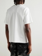 BODE - Beaded Leaf Embellished Printed Cotton-Jersey T-Shirt - White
