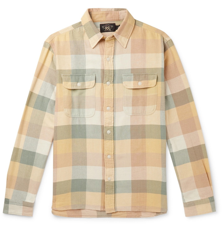 Photo: RRL - Checked Cotton Shirt - Yellow