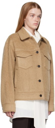 System Tan Brushed Jacket