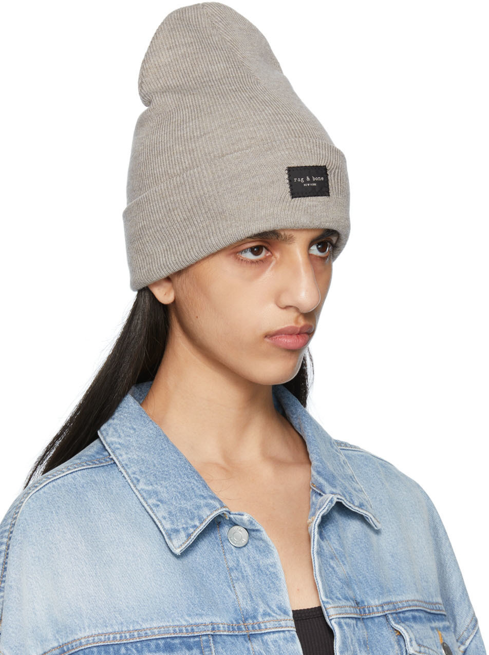 rag & bone Gray Addison Beanie