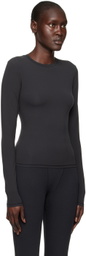 SKIMS Black Fits Everybody Long Sleeve T-Shirt