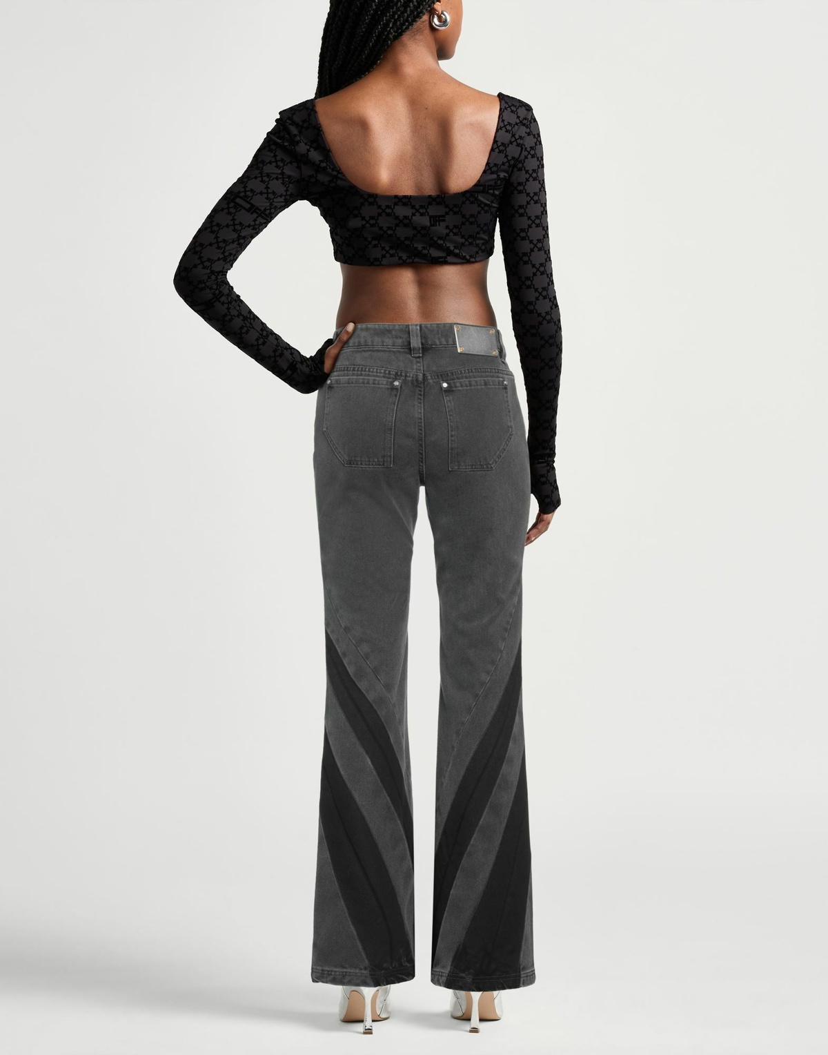 Dion Lee Womens Jeans in Black