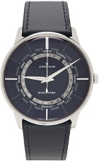 Junghans Blue & Silver Meister Worldtimer Watch