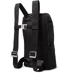 Brooks England - Dalston Medium Leather-Trimmed Canvas Backpack - Black