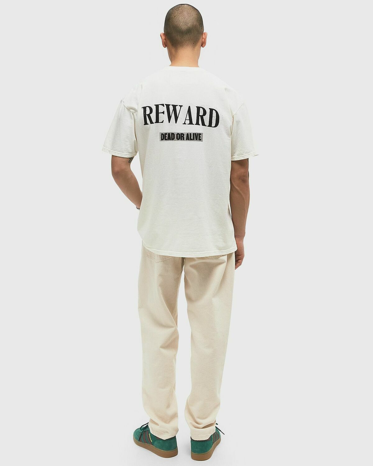 One of these Days DEAD OR ALIVE TEE White Mens Shortsleefe