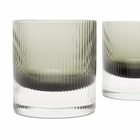 ferm LIVING Ripple Tumbler Glasses - Set of 2 in Smoked Grey 