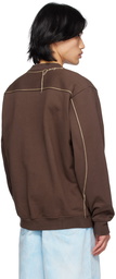 Jacquemus Brown Le Raphia 'Le Sweatshirt Fio' Sweatshirt