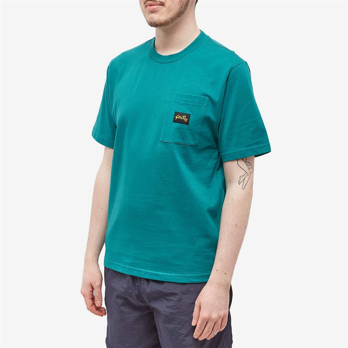 Stan Ray Men's Patch Pocket T-Shirt in Agave Stan Ray