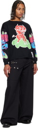 Chopova Lowena Black Cloud Oversized Jersey T-shirt