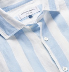 Frescobol Carioca - Johannes Huebl Striped Linen Shirt - Blue