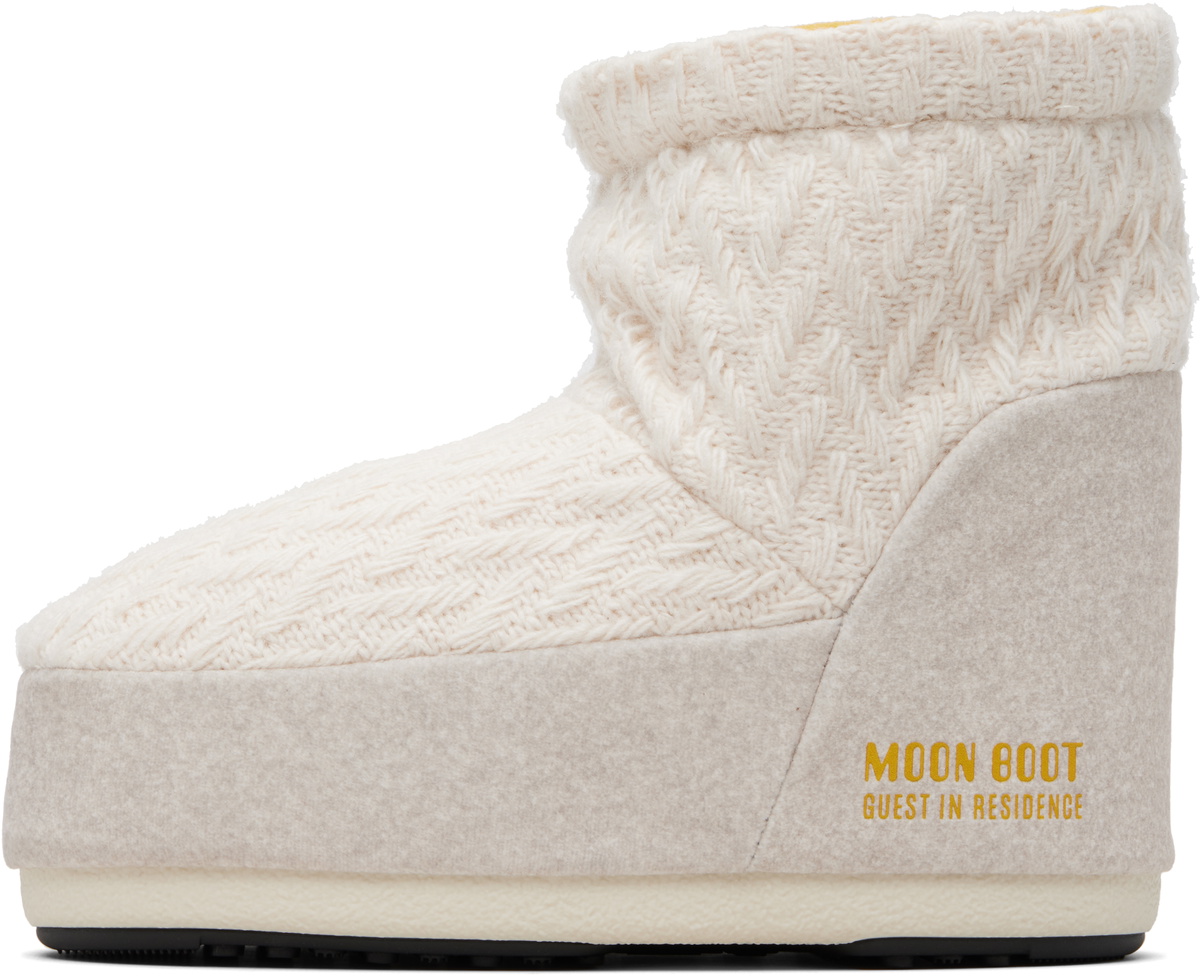 Guest in Residence Off-White Moon Boot Edition Icon Low No Lace Knit Boots