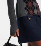 Ganni Argyle wool polo sweater