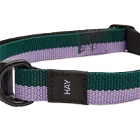 HAY Flat Collar in Lavender/Green