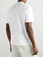 Brunello Cucinelli - Slim-Fit Logo-Print Cotton-Jersey T-Shirt - White
