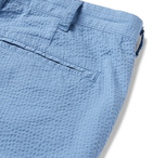 Beams Plus - Ivy Slim-Fit Cotton-Seersucker Shorts - Men - Light blue