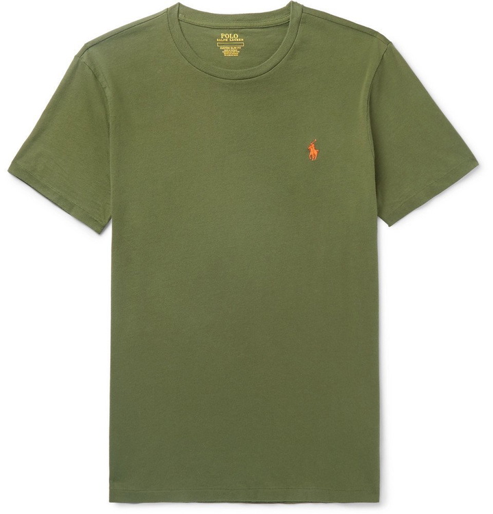 Photo: Polo Ralph Lauren - Slim-Fit Cotton-Jersey T-Shirt - Men - Green