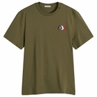 Moncler Men's Cotton Patch Logo T-Shirt in Green